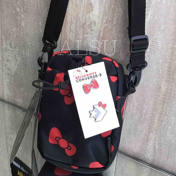 Conv&Hello Kitty Mini Crossbody Bag Comms Black W - Picture 4 of 8